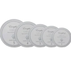 Decorative Objects-Child To Cherish Handprints Tower of Time Gray