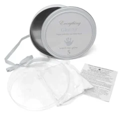 Decorative Objects-Child To Cherish Handprints Tower of Time Gray