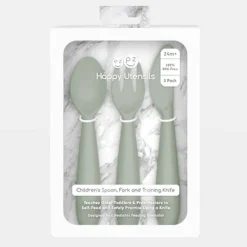Kids Utensils|Toddler Training Utensils-Ez Pz Happy Utensils