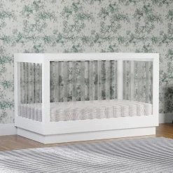 Convertible Cribs-Babyletto Harlow 3-in-1 Acrylic Crib