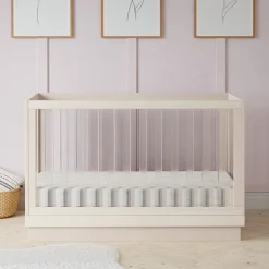 Convertible Cribs-Babyletto Harlow 3-in-1 Acrylic Crib