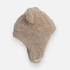 Mitts + Gloves|Winter Hats-7AM Enfant Hat & Mittens Set (Teddy) Oatmeal