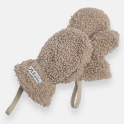 Mitts + Gloves|Winter Hats-7AM Enfant Hat & Mittens Set (Teddy) Oatmeal