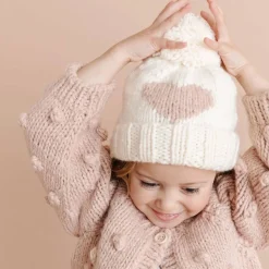 Winter Hats-Blueberry Hill Heart Hat Blush
