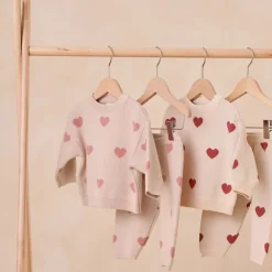 Pants-Quincy Mae Heart Knit Pants