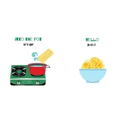 Board Books-Doodle Paw Press Hello Pasta