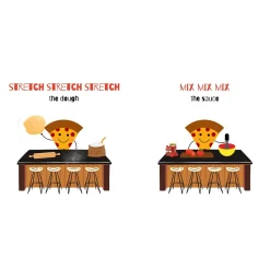 Board Books-Doodle Paw Press Hello Pizza