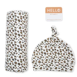 Blankets-Lulujo Hello World Blanket & Knotted Hat