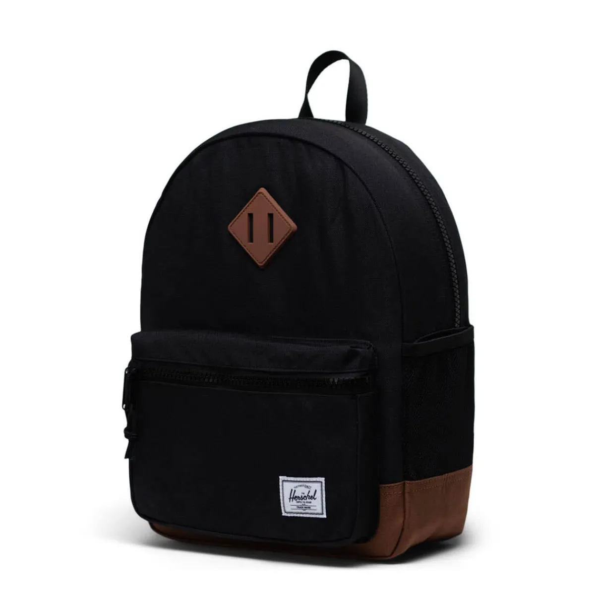 Backpacks-Herschel Heritage Kids Backpack Black/Saddle Brown