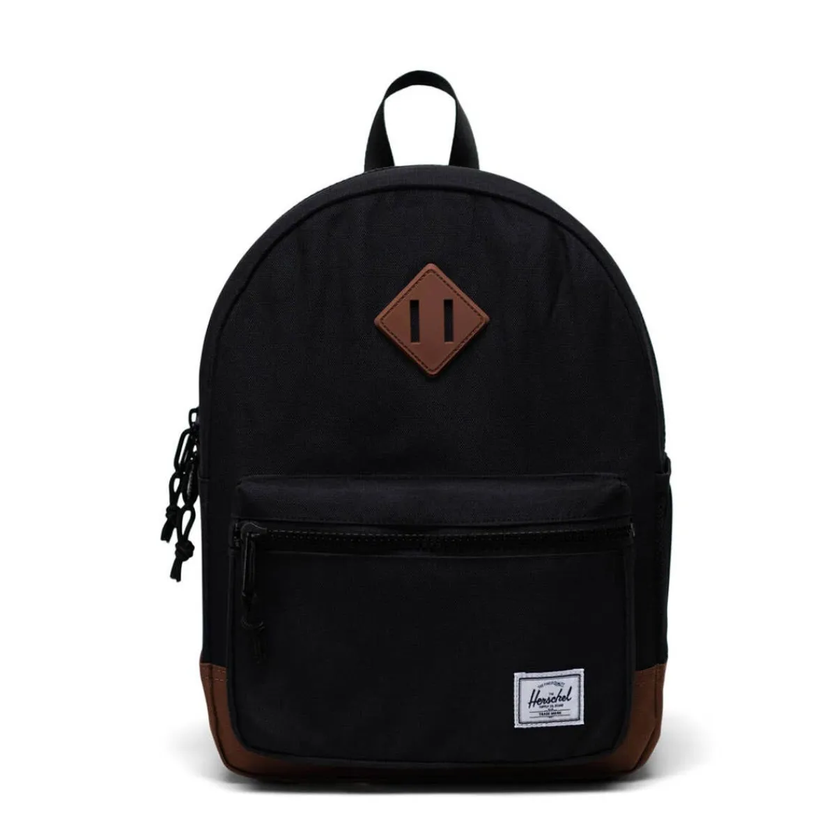 Backpacks-Herschel Heritage Kids Backpack Black/Saddle Brown