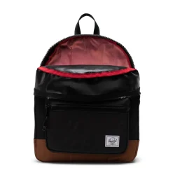 Backpacks-Herschel Heritage Youth Backpack Black/Saddle Brown