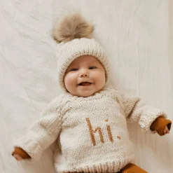 Sweaters + Jackets-Huggalugs hi. Crew Neck Sweater