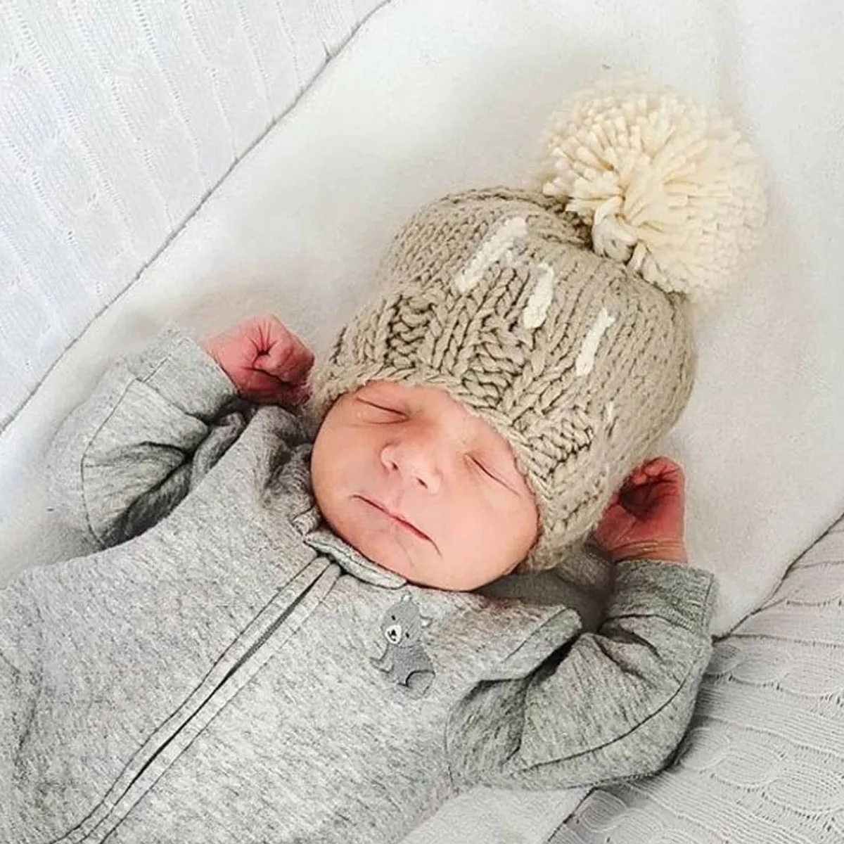 Beanies|Winter Hats-Huggalugs hi. Knit Beanie
