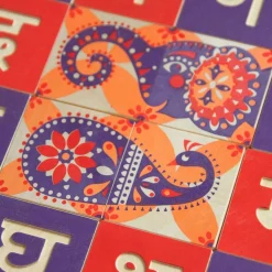 Wooden Toys|Blocks + Shape Sorters-Uncle Goose Hindi ABC Blocks