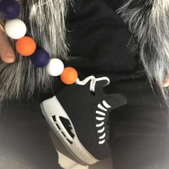 Teethers|Pacifiers + Clips-Baby Boos Teethers Hockey Skate