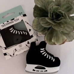 Teethers|Pacifiers + Clips-Baby Boos Teethers Hockey Skate