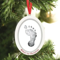 Holiday Decorations-Pearhead Holiday Babyprints Photo Ornament