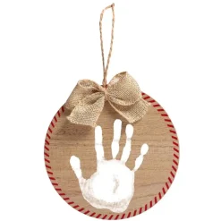 Holiday Decorations-Pearhead Holiday First Christmas Ornament