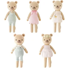 Plush Animals|Knit Animals-cuddle + kind Honey Bear Big Knit Doll
