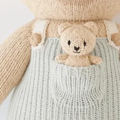 Plush Animals|Knit Animals-cuddle + kind Honey Bear Big Knit Doll