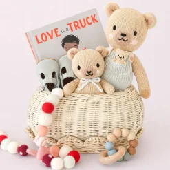 Plush Animals|Knit Animals-cuddle + kind Honey Bear Big Knit Doll