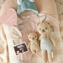 Plush Animals|Knit Animals-cuddle + kind Honey Bear Big Knit Doll