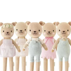 Plush Animals|Knit Animals-cuddle + kind Honey Bear Mini Knit Doll