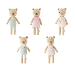 Plush Animals|Knit Animals-cuddle + kind Honey Bear Mini Knit Doll