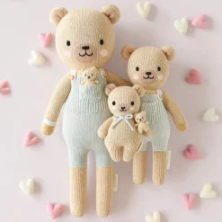Plush Animals|Knit Animals-cuddle + kind Honey Bear Mini Knit Doll