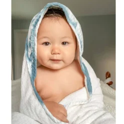 Towels + Cloths-Crane Baby Hooded Towel