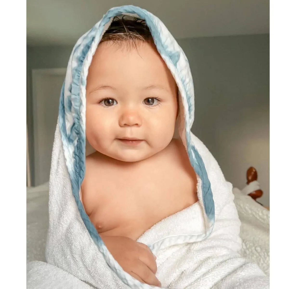 Towels + Cloths-Crane Baby Hooded Towel