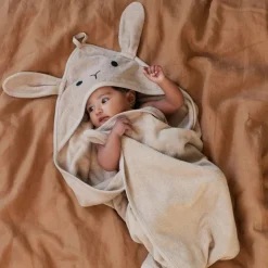 Towels + Cloths-Nature Baby Hooded Towel