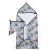 Towels + Cloths-LouLou Lollipop Hooded Towel Set