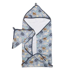 Towels + Cloths-LouLou Lollipop Hooded Towel Set