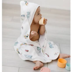Towels + Cloths-LouLou Lollipop Hooded Towel Set