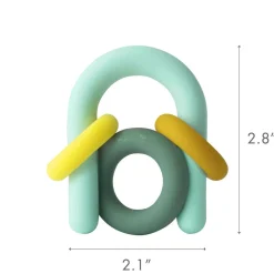 Teethers|Pacifiers + Clips-Boon Inc. HoopSiliconeTeether