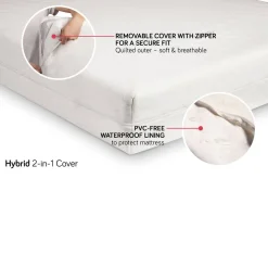 Crib Mattress Protection-Babyletto Hybrid Full-Size Crib Mattress Cover