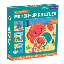 Puzzles|Wooden Toys-Mudpuppy I Love You Match Puzzles