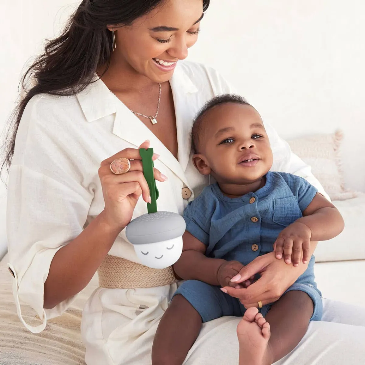 Sound + Light Machines|Lighting-Skip Hop In A Nutshell Acorn Portable Night Light Soother