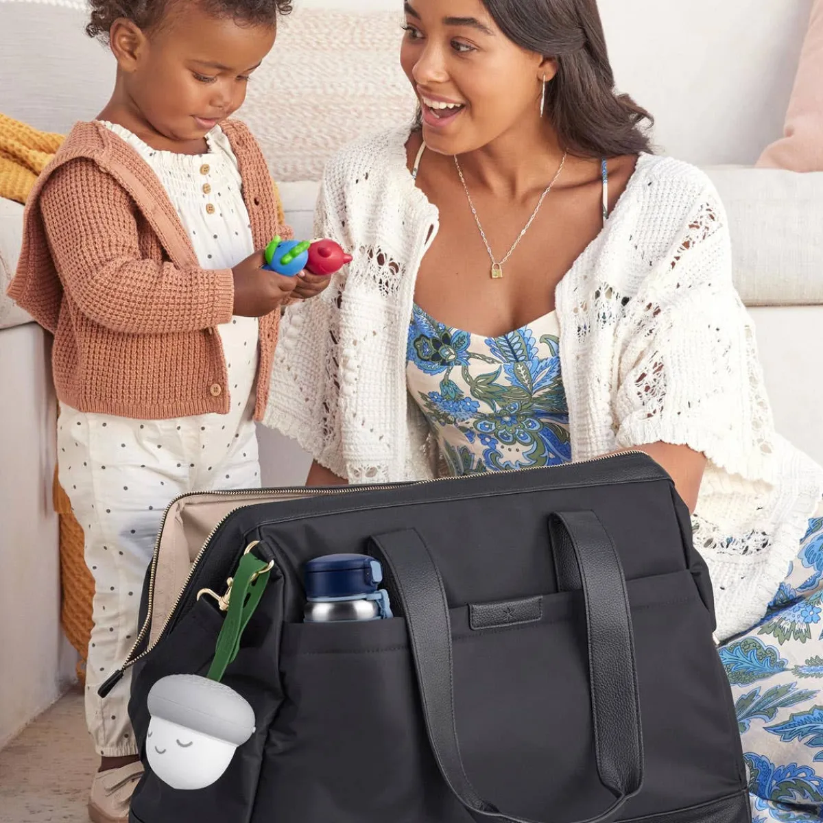 Sound + Light Machines|Lighting-Skip Hop In A Nutshell Acorn Portable Night Light Soother