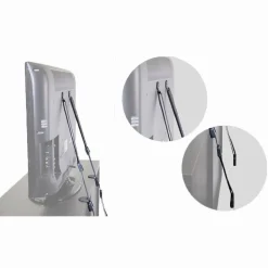 Baby Gates + Babyproofing-QDos 2-in-1 Anti-Tip TV Strap Kit Grey