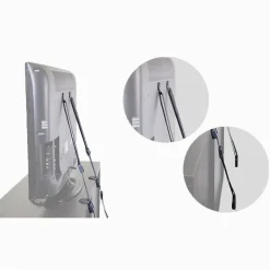 Baby Gates + Babyproofing-QDos 2-in-1 Anti-Tip TV Strap Kit Grey