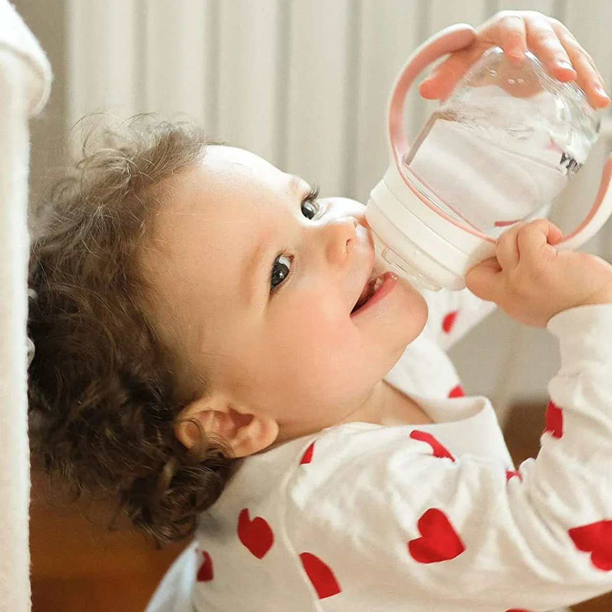 Kids Drinkware|Sippy Cups + Straw Cups-Beaba 2-in-1 Bottle to Sippy Learning Cup