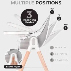 High Chairs & Boosters|Highchairs + Boosters-Children of Design 6-in-1 Deluxe High Chair
