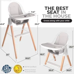 High Chairs & Boosters|Highchairs + Boosters-Children of Design 6-in-1 Deluxe High Chair