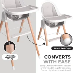 High Chairs & Boosters|Highchairs + Boosters-Children of Design 6-in-1 Deluxe High Chair