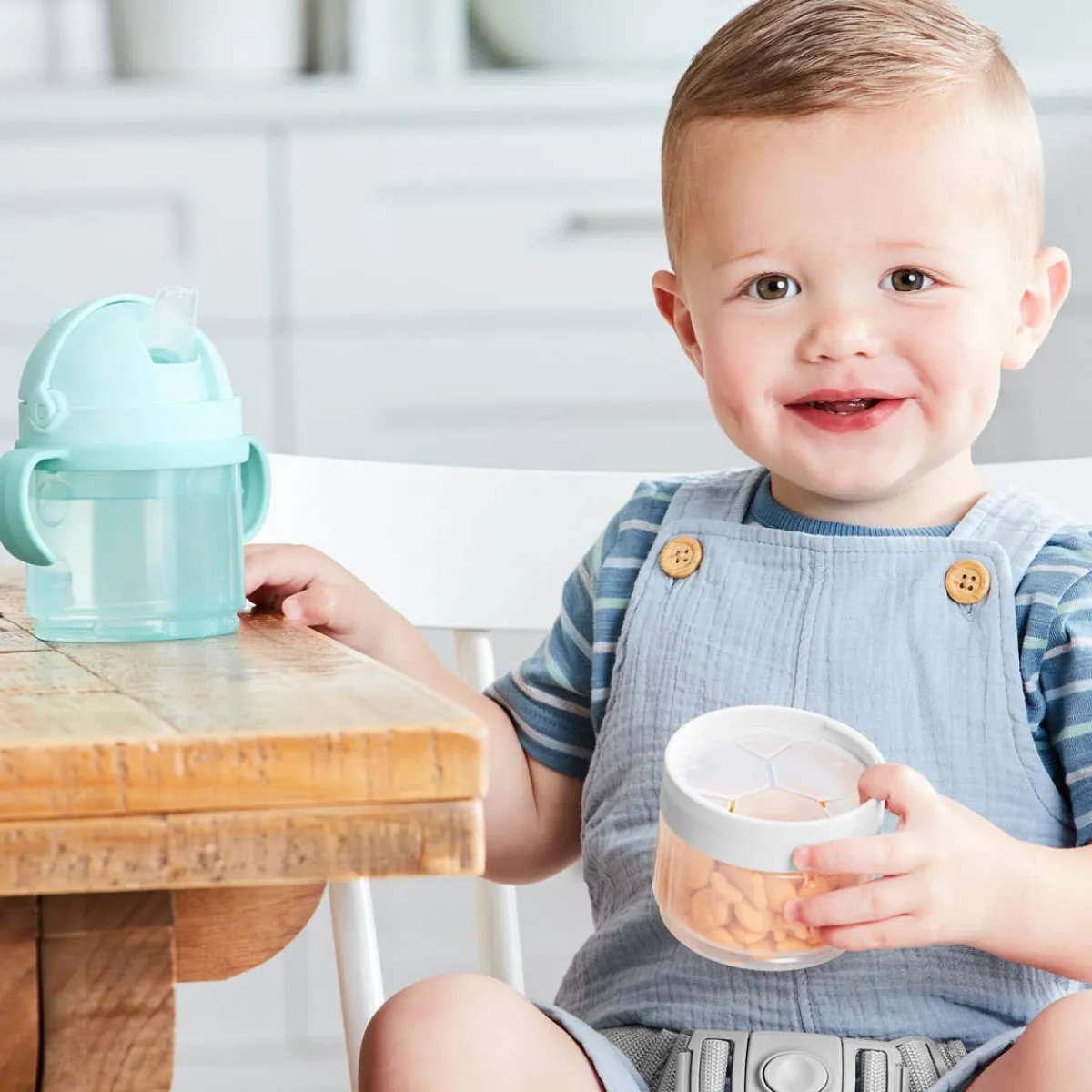 Kids Water Bottles|Feeding Sets-Skip Hop 2-in-1 Sip & Snack Set