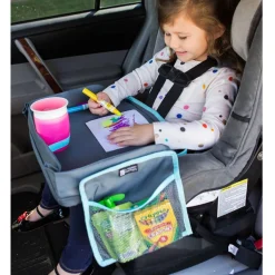 Travel Gear|Car Seat Accessories-J.L. Childress 3-in-1 Travel Activity Tray Grey/Teal
