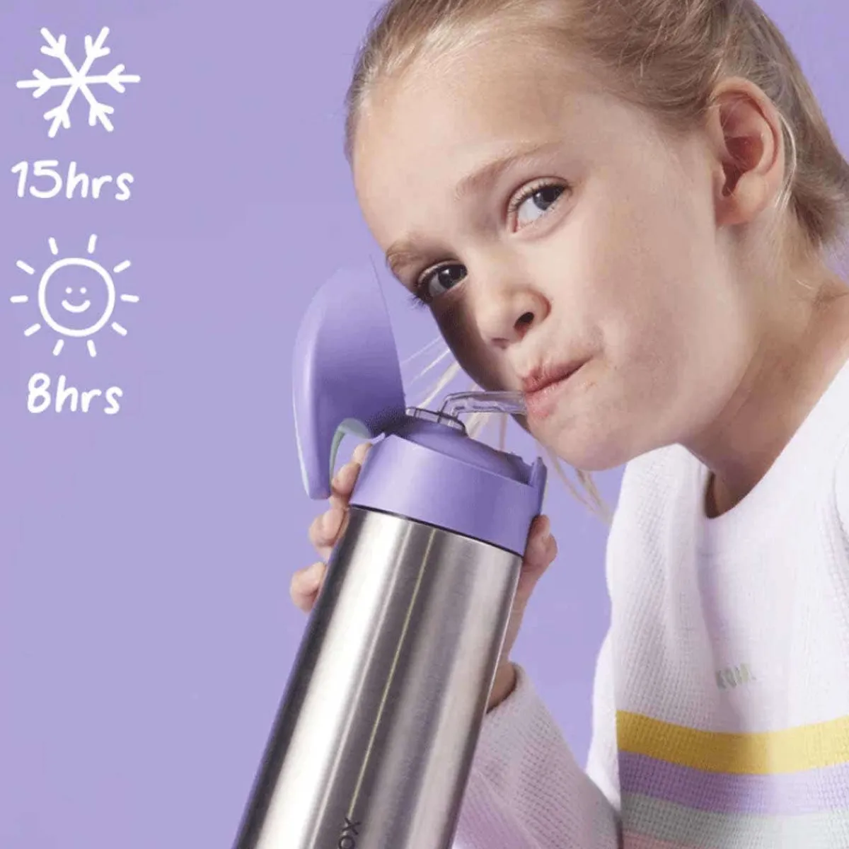 Kids Water Bottles|Sippy Cups + Straw Cups-B.Box Insulated Drink Bottle (500 mL)