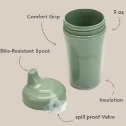 Kids Drinkware|Sippy Cups + Straw Cups-Nouka Insulated Sippy Cup